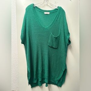 Green light sweater top